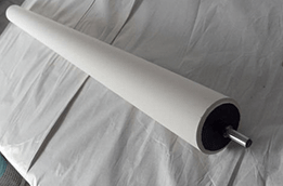 Silicon medium rubber printing roller